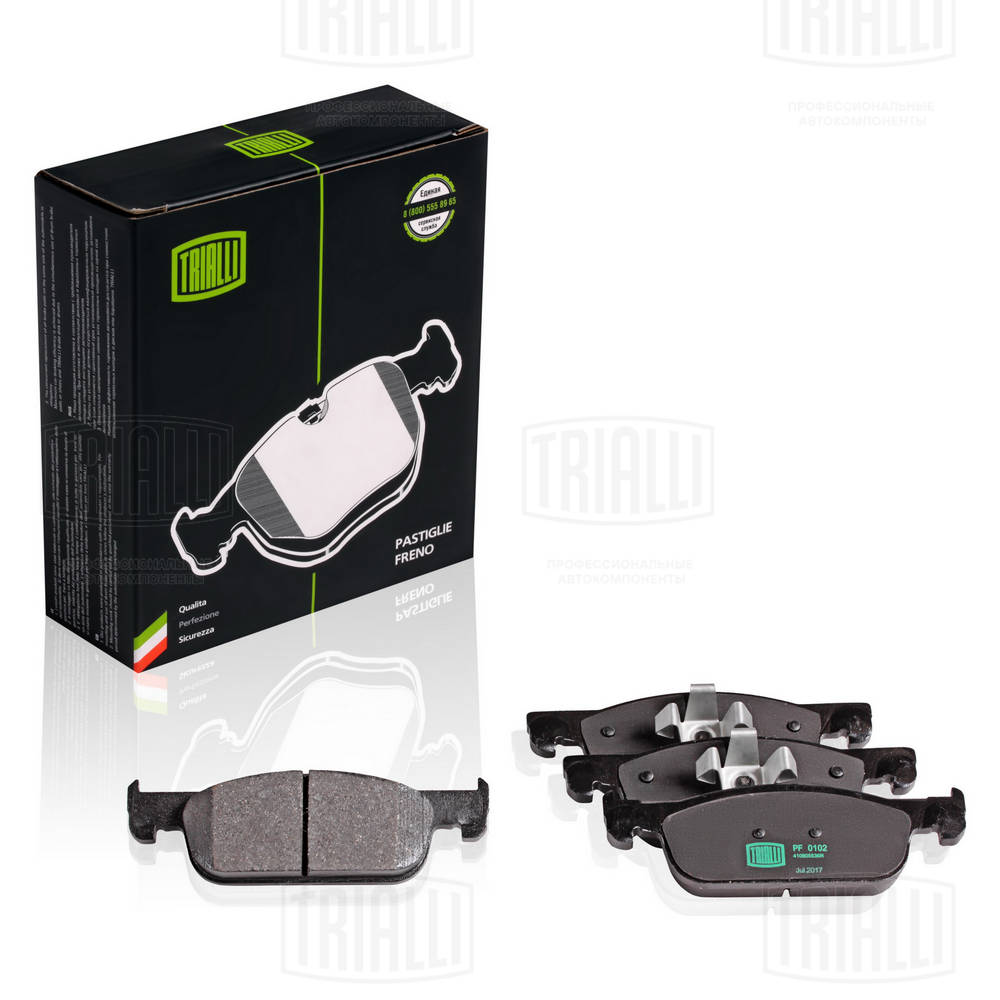 TRIALLI PF 0102 - Тормозные колодки 