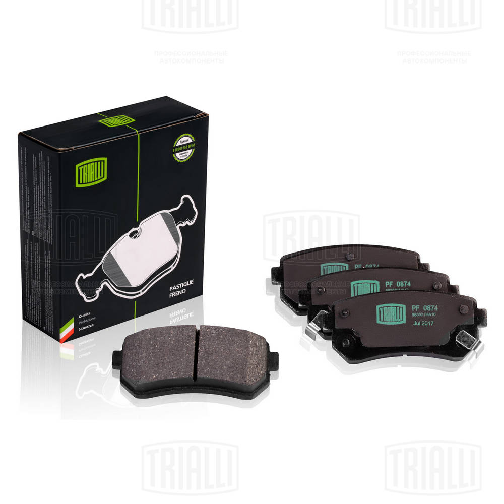 TRIALLI PF 0874 - Тормозные колодки 