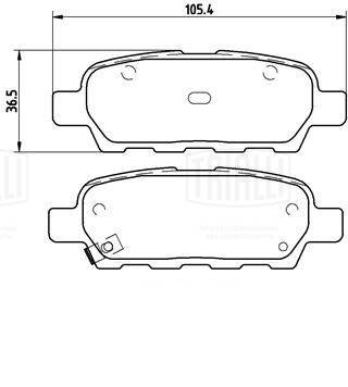 TRIALLI PF 1404CR - Тормозные колодки 