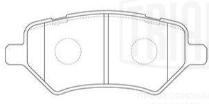 TRIALLI PF 2711 - Тормозные колодки 