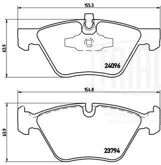 TRIALLI PF 4043 - Тормозные колодки 