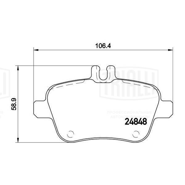 TRIALLI PF 4067 - Тормозные колодки 