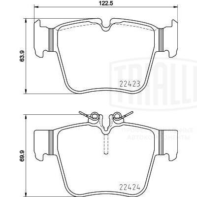 TRIALLI PF 4073 - Тормозные колодки 