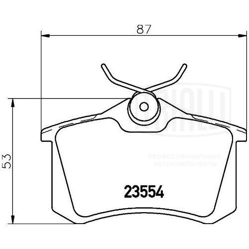TRIALLI PF 4121 - Тормозные колодки 