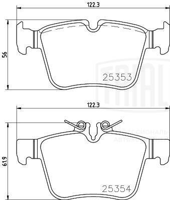 TRIALLI PF 4147 - Тормозные колодки 
