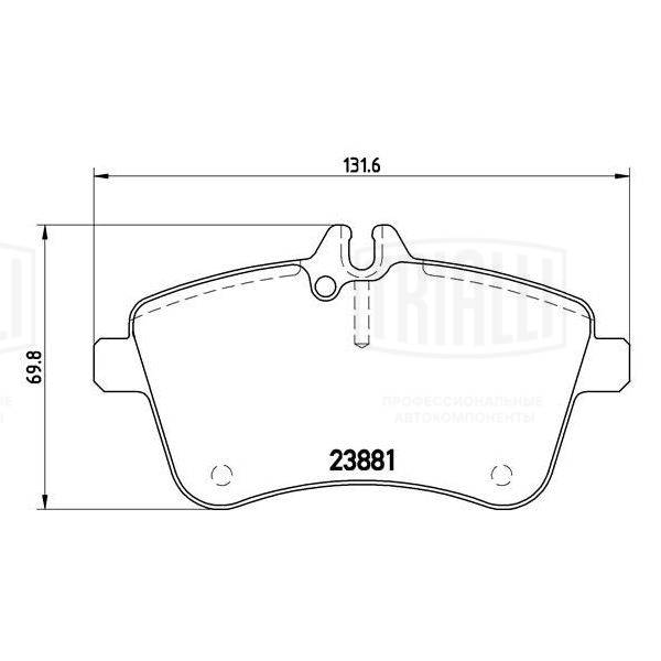 TRIALLI PF 4158 - Тормозные колодки 
