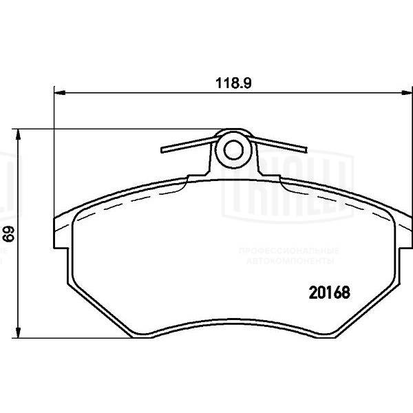TRIALLI PF 4160 - Тормозные колодки 
