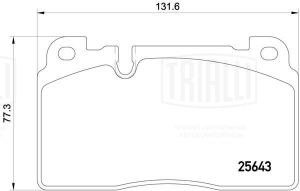 TRIALLI PF 4170 - Тормозные колодки 