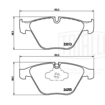 TRIALLI PF 4183 - Тормозные колодки 