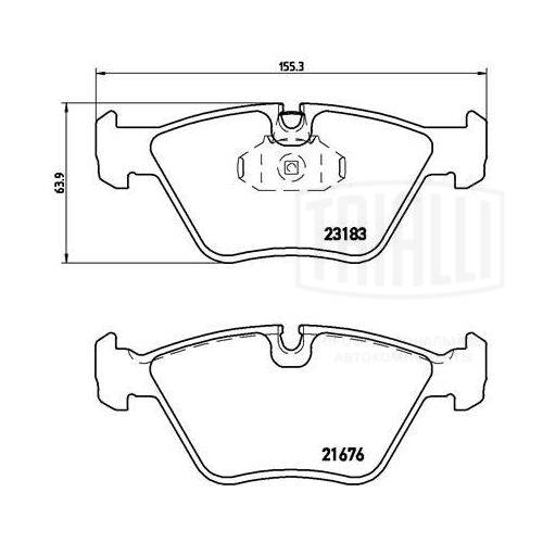 TRIALLI PF 4184 - Тормозные колодки 