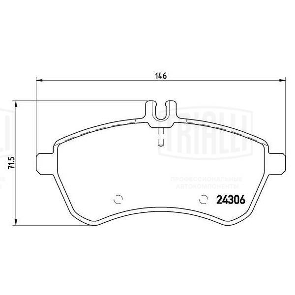 TRIALLI PF 4273 - Тормозные колодки 
