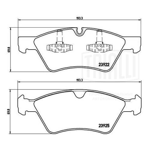 TRIALLI PF 4279 - Тормозные колодки 