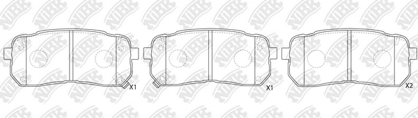 NIBK PN0457 - Тормозные колодки 