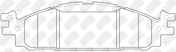 NIBK PN0622 - Тормозные колодки 