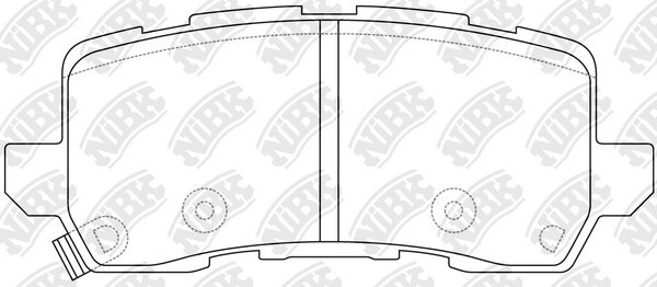 NIBK PN0648 - Тормозные колодки 