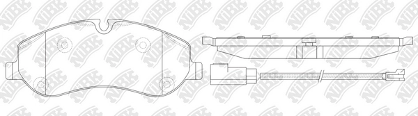 NIBK PN0667W - Тормозные колодки 