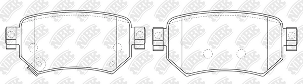 NIBK PN0673 - Тормозные колодки 
