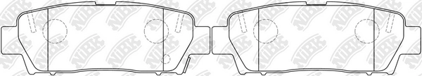 NIBK PN1323 - Тормозные колодки 
