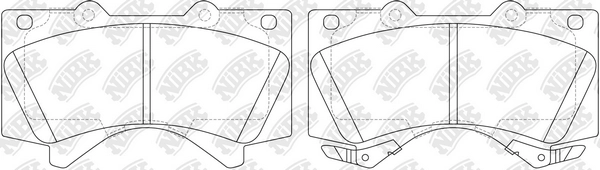NIBK PN1541S - Тормозные колодки