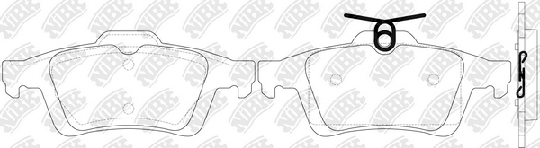 NIBK PN2702S - Тормозные колодки