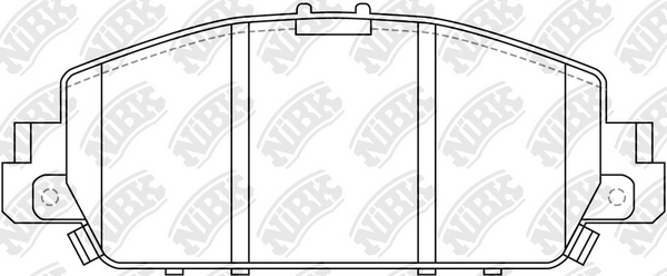 NIBK PN28005 - Тормозные колодки 