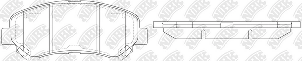 NIBK PN2801 - Тормозные колодки 