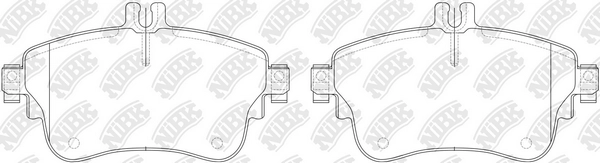 NIBK PN31008 - Тормозные колодки 