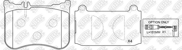 NIBK PN31013 - Тормозные колодки 