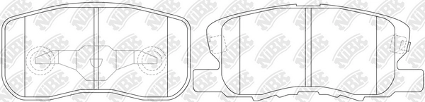 NIBK PN3500 - Тормозные колодки 
