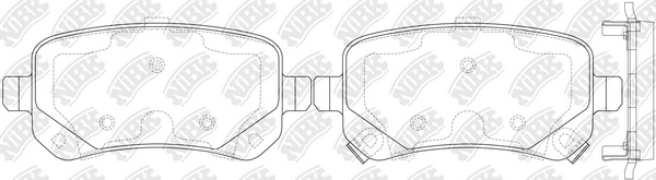 NIBK PN53002 - Тормозные колодки 