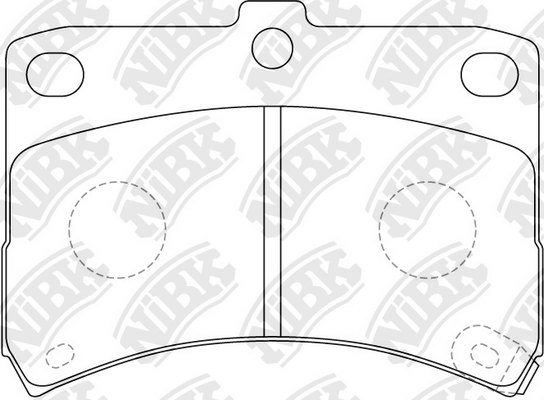 NIBK PN6429 - Тормозные колодки 