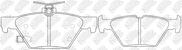 NIBK PN7804 - Тормозные колодки 