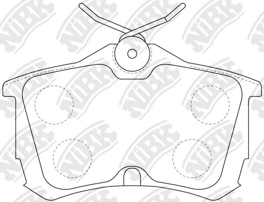 NIBK PN8109 - Тормозные колодки 