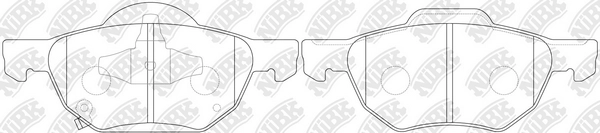 NIBK PN8125 - Тормозные колодки 