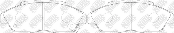 NIBK PN8223 - Тормозные колодки 