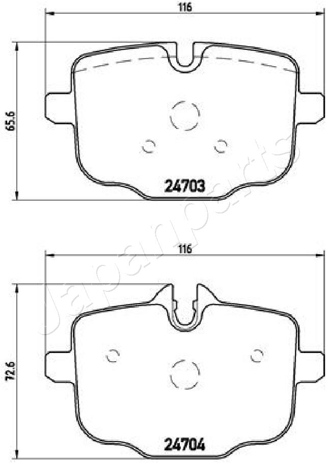JAPANPARTS PP-0113AF - Тормозные колодки 