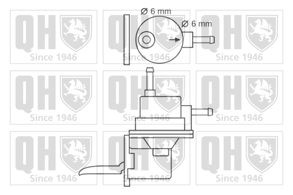 QUINTON HAZELL QFP16 - Топливный насос