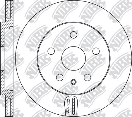 NIBK RN1734 - Тормозные диски