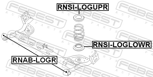 FEBEST RNSI-LOGUPR - Тарелка пружины