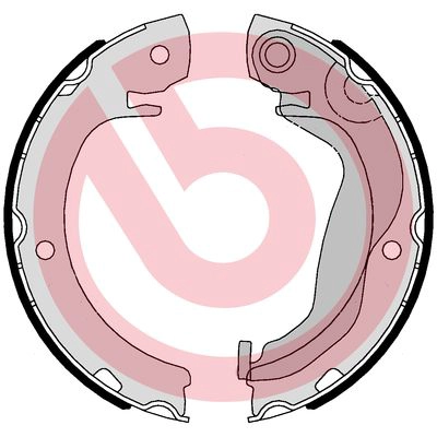 BREMBO S 83 569 - Комплект тормозных колодок, стояночная тормозная система ESSENTIAL LINE
