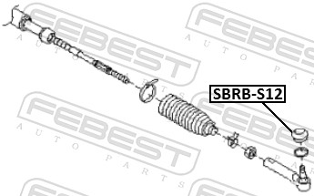FEBEST SBRB-S12 - Пыльник рулевого наконечника