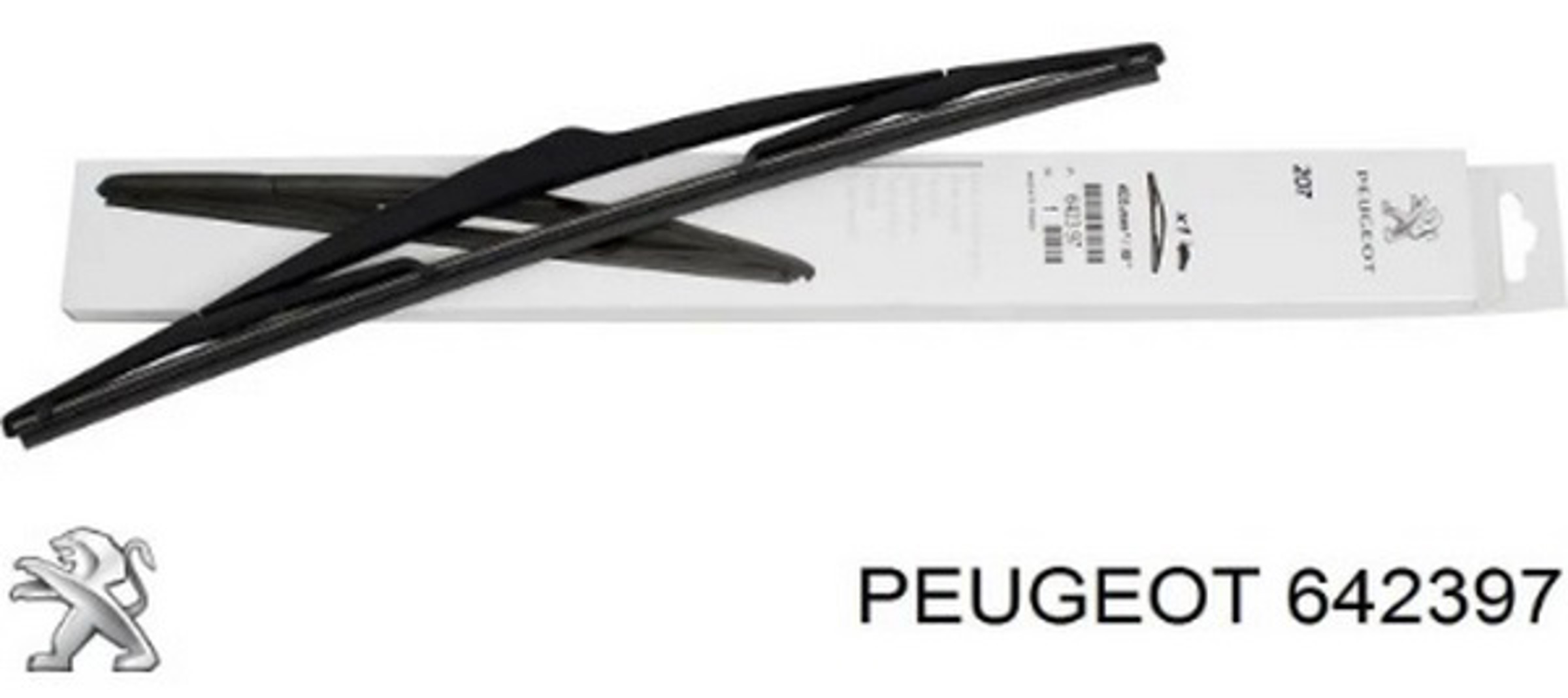 PSA 642397 - щётка задн! 400мм/16'\ Peugeot 207 06>