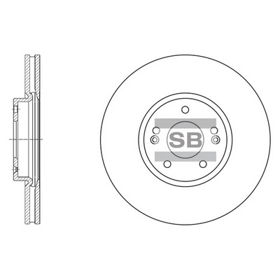 HI-Q SD1053 - Тормозные диски