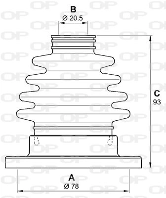 OPEN PARTS SJK7166.00 - Пыльник ШРУСа