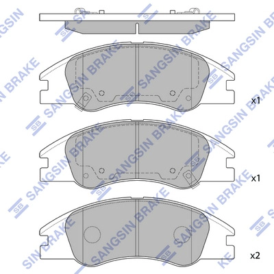 HI-Q SP1167 - Тормозные колодки 