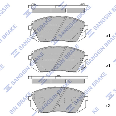 HI-Q SP1196 - Тормозные колодки 