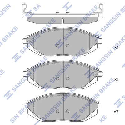 HI-Q SP1392 - Тормозные колодки 