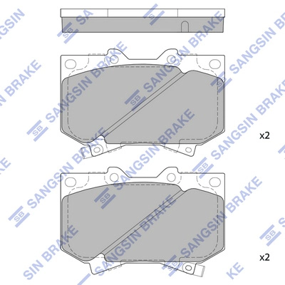 HI-Q SP1422 - Тормозные колодки 