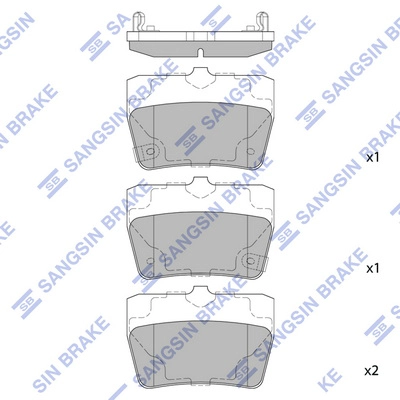 HI-Q SP1457 - Тормозные колодки 