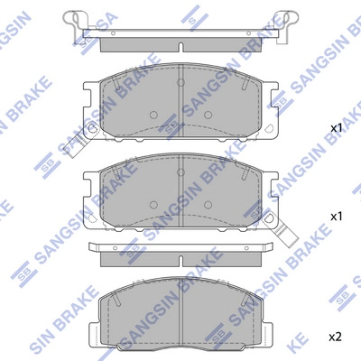 HI-Q SP1464 - Тормозные колодки 